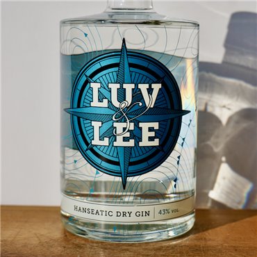Gin - Luv & Lee Hanseatic Dry Gin / 50cl / 43%