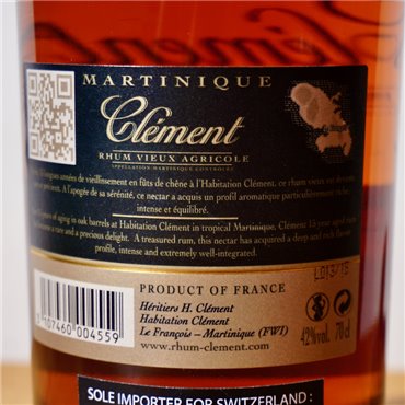 Rum - Clement Vieux 15 Years / 70cl / 42%