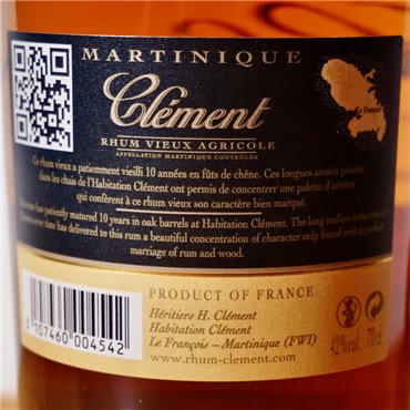 Rum - Clement Vieux 10 Years / 70cl / 42%