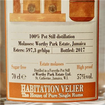 Rum - Habitation Velier WPE Forsyths White / 70cl / 57%