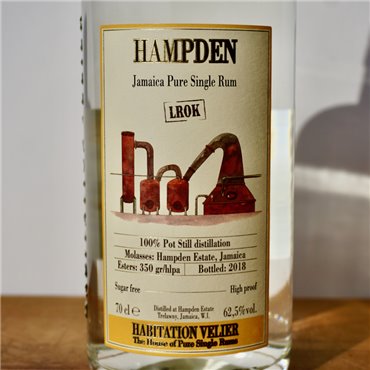 Rum - Habitation Velier Hampden LROK White / 70cl / 62.5%