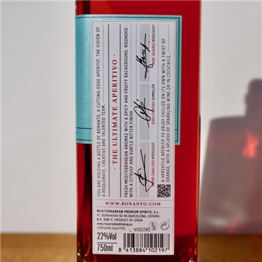 Liqueur - Bonanto The Ultimate Aperitivo / 75cl / 22%
