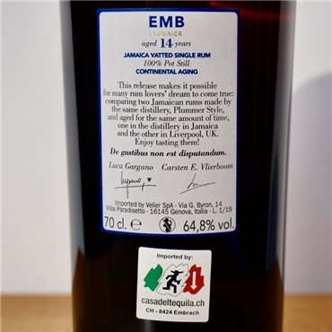 Rum - Velier Monymusk EMB Plummer Continental 14 Years / 70cl / 64.8%