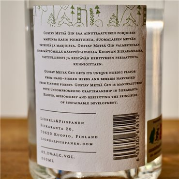 Gin - Gustav Metsä Gin / 50cl / 43.2%
