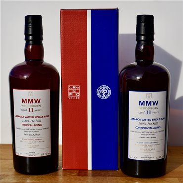Rum - Velier Monymusk Set MMW Wedderburn Tropical & Continental / 2x70cl / 69.1%/63.9%