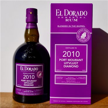 Rum - El Dorado 2010/2019 Port Mourant Uitvlugt Diamond / 70cl / 49.6%