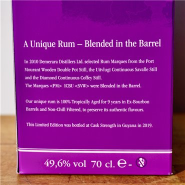 Rum - El Dorado 2010/2019 Port Mourant Uitvlugt Diamond / 70cl / 49.6%
