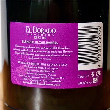 Rum - El Dorado 2010/2019 Port Mourant Uitvlugt Diamond / 70cl / 49.6%