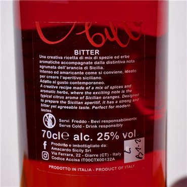 Liqueur - Orange Bitter Etna / 70cl / 25%