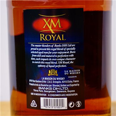 Rum - XM 10 Years Royal Demerara / 70cl / 40%
