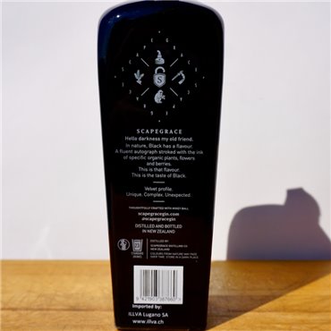 Gin - Scapegrace Black / 70cl / 41.6%