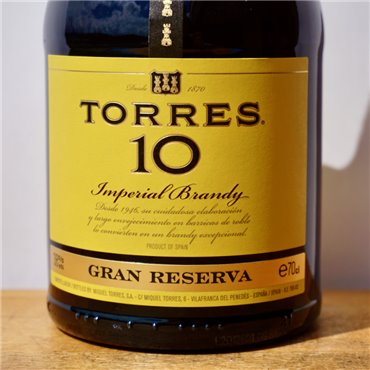 Brandy - Torres 10 Gran Reserva / 70cl / 38%