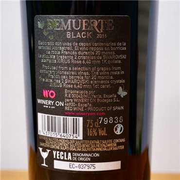 Wein - WineryOn Demuerte Black Yecla DO / 75cl / Rot