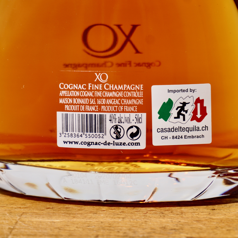 / Fine De XO 40% - Cognac Luze 50cl Champagne /