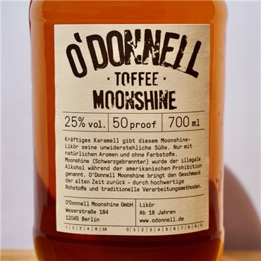 Liqueur - Moonshine O’Donnell Toffee / 70cl / 25%