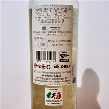 Mezcal - Agave de Cortes Joven / 70cl / 45%
