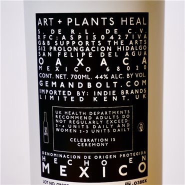 Mezcal - Gem & Bolt / 70cl / 44%