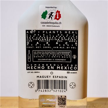 Mezcal - Gem & Bolt Small Bottle / 20cl / 44%