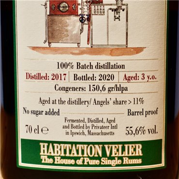 Rum - Habitation Velier Privatter 2017 / 70cl / 55.6%