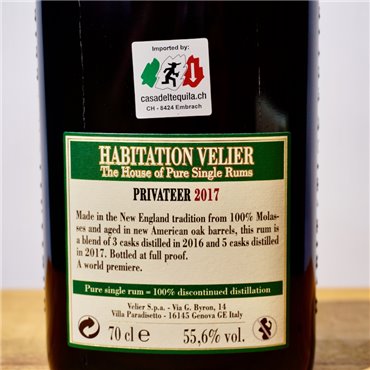 Rum - Habitation Velier Privatter 2017 / 70cl / 55.6%