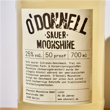 Liqueur - Moonshine O’Donnell Sauer / 70cl / 25%