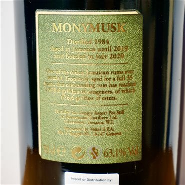 Rum - Velier Monymusk MMW 1984 35 Years Sapiens / 70cl / 63.1%