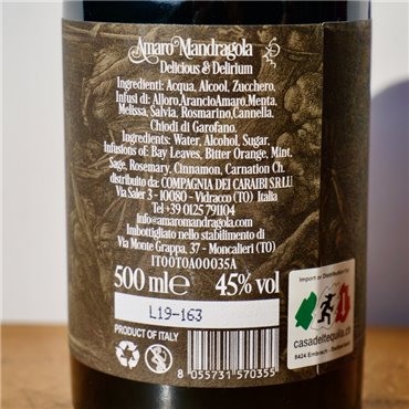 Liqueur - Mandragola Amaro / 50cl / 45%