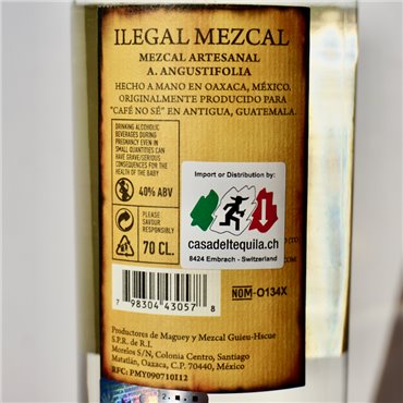 Mezcal - Ilegal Joven / 70cl / 40%