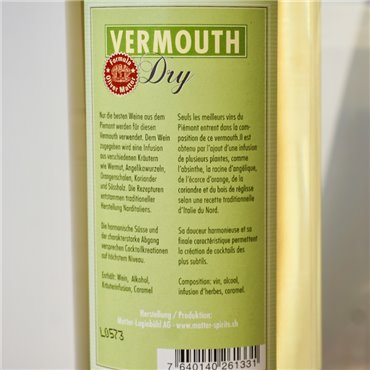 Vermouth - Formula O.Matter Dry / 75cl / 18%