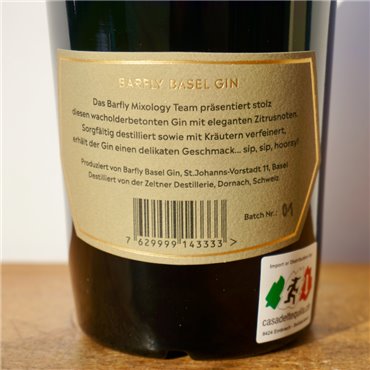 Gin - Barfly Basel Juniper & Citrus Dry Gin / 50cl / 43%