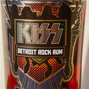 Rum - Kiss Detroit Rock Premium Dark Rum / 70cl / 45%