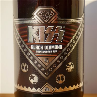 Rum - Kiss Black Diamond Dark Rum / 50cl / 40%