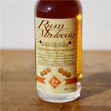 Rum - Malecon 12 Years Miniatur / 5cl / 40%