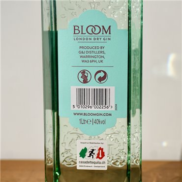 Gin - Bloom London Dry Gin / 100cl / 40%