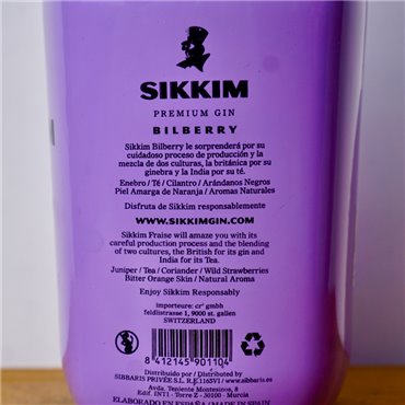Gin - Sikkim Bilberry Gin / 70cl / 40%