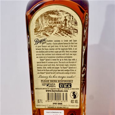 Rum - Bayou Spiced / 70cl / 40%