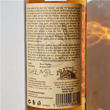 Whisk(e)y - High West Double Rye / 70cl / 46%
