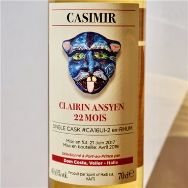Rum - Clairin Ansyen Casimir 22 Mois Dom Costa / 70cl / 49.6%