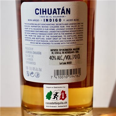 Rum - Cihuatan 8 Years Indigo / 70cl / 40%