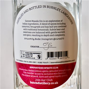 Gin - Batch Innovation Garam Masala Gin / 70cl / 44%