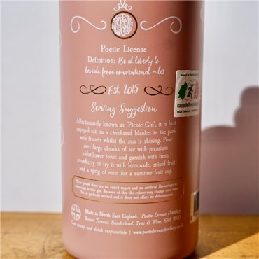 Gin - Poetic License Strawberries & Cream Gin / 70cl / 37.5%