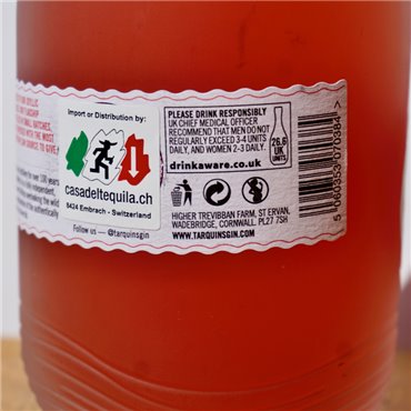 Gin - Tarquin's Rhubarb and Raspberry Gin / 70cl / 38%