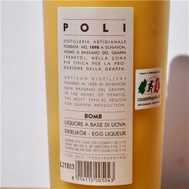 Liqueur - Poli Bomb Eierlikör Liquore all'Uovo / 70cl / 17%