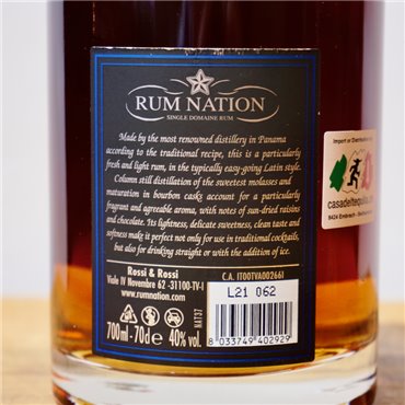 Rum - Nation Panama 10 Years / 70cl / 40%