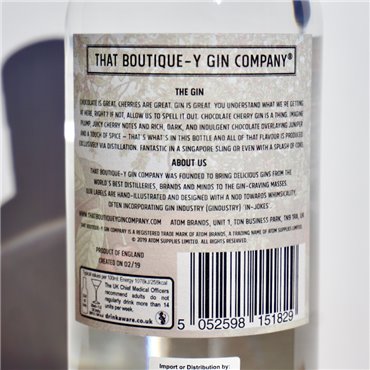 Gin - That Boutique-y Gin Company Chocolate Cherry / 50cl / 46%