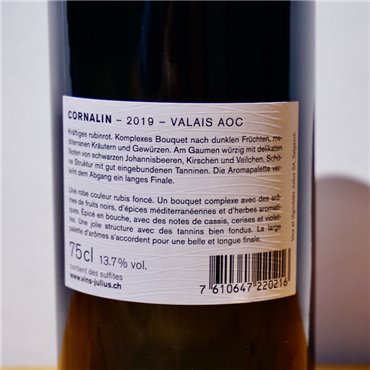Wein - Julius Cornalin Valais / 75cl / 13.7% / Rot