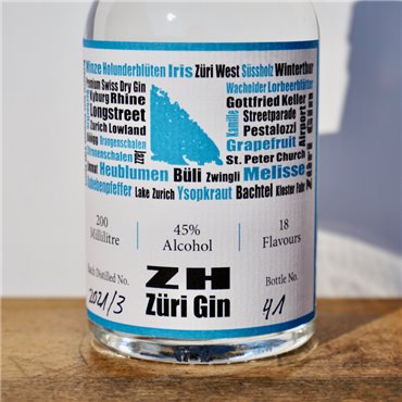 Gin - ZH Zueri Gin / 20cl / 45%