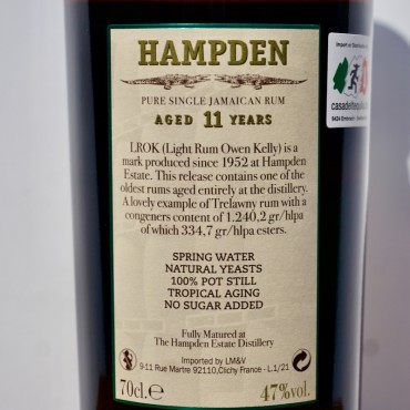 Rum - Hampden Estate LROK 2010 / 70cl / 47%
