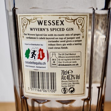 Gin - Wessex Wyverns Spiced Gin / 70cl / 40.3%
