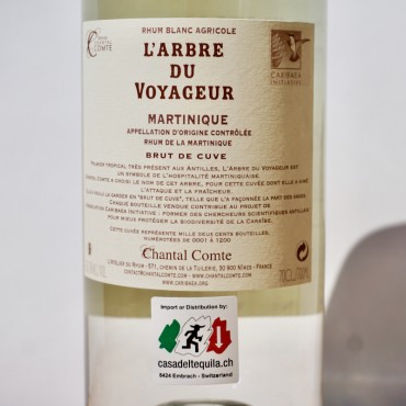 Rum - Chantal Comte L'Arbre du Voyageur Brut de Cuve Blanc / 70cl / 60.2%
